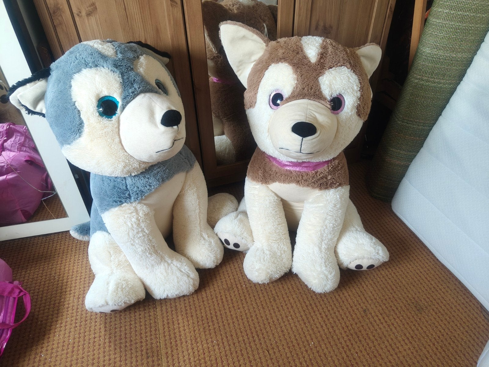 Grote Husky Knuffels - Set van 2, Ophalen of Verzenden, Zo goed als nieuw, Overige typen