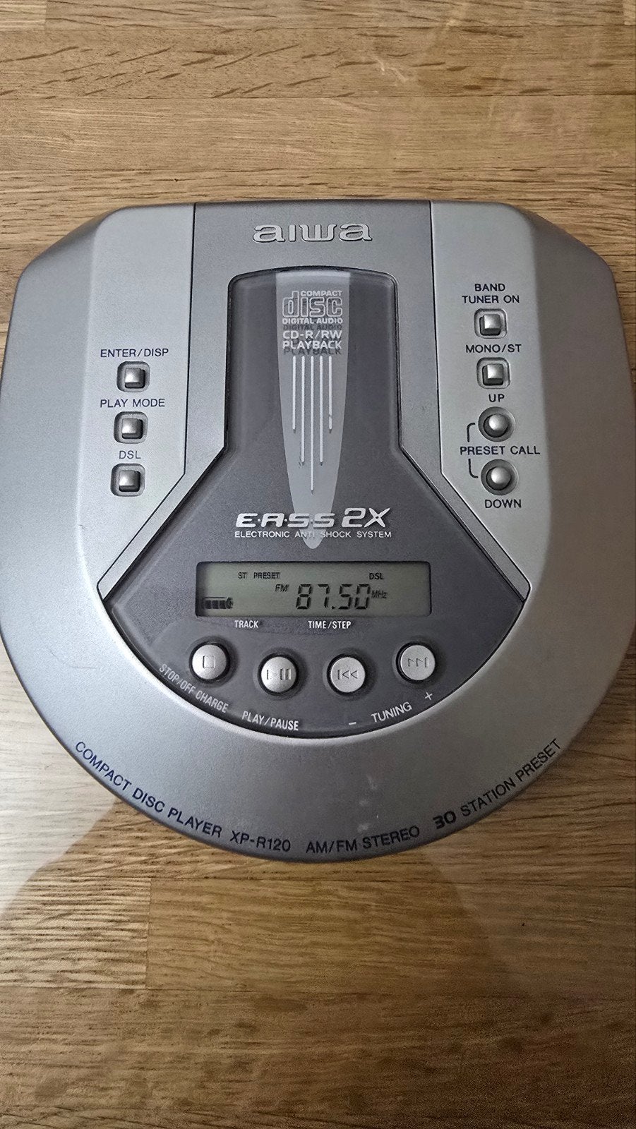 Aiwa XP-R120 Draagbare CD-speler met Radio en Bass 2X, Ophalen of Verzenden
