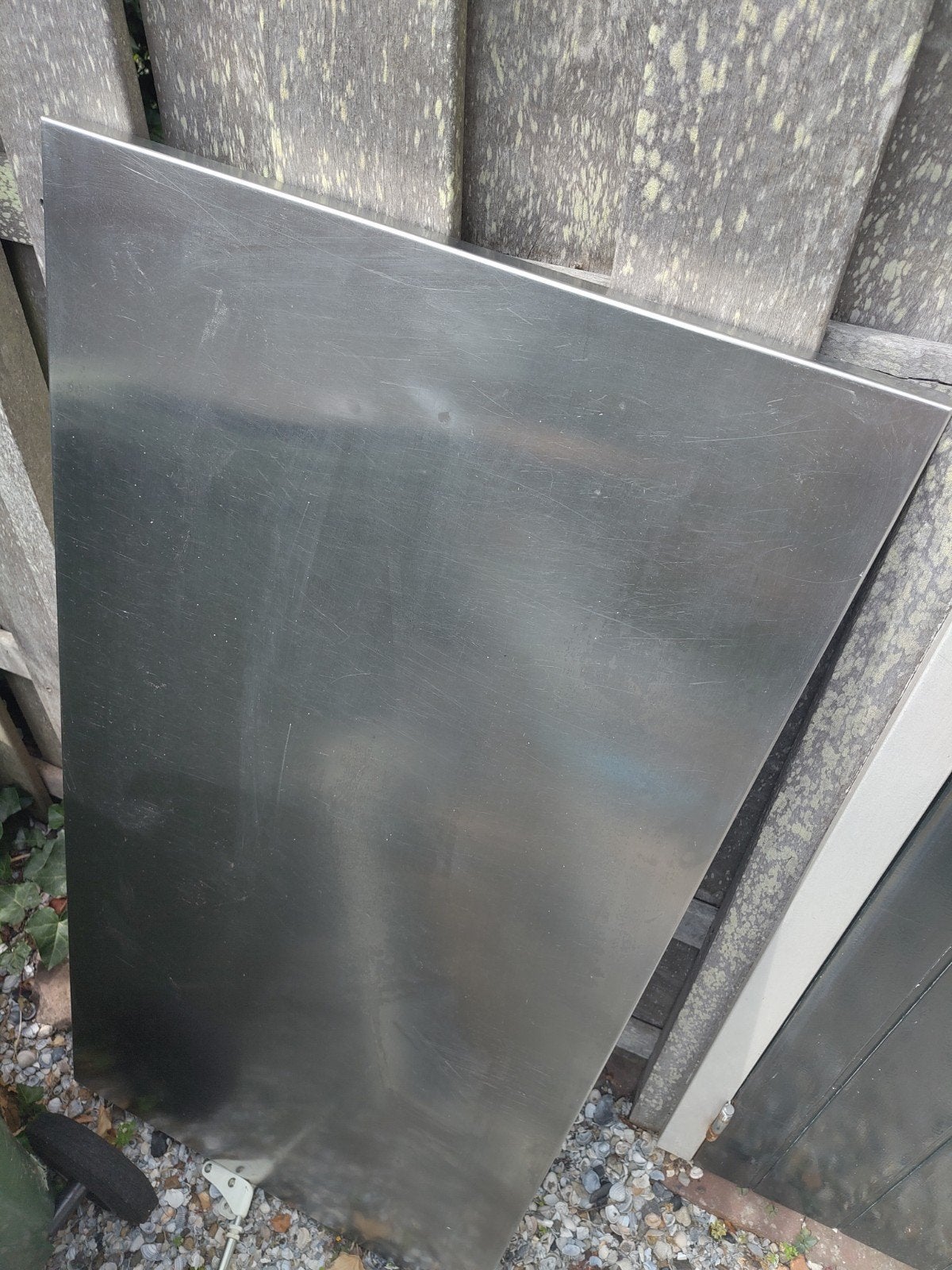 RVS blad 64x123cm, Ophalen, Gebruikt, Overige metalen