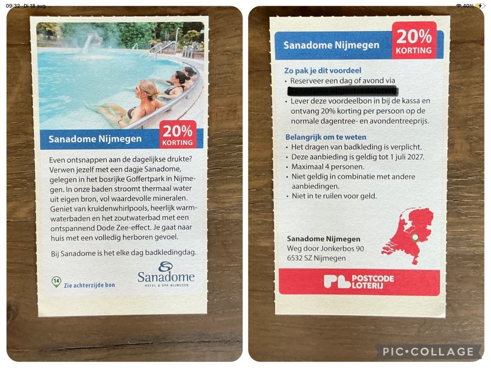 Kortingsbon voor sauna Sanadome Nijmegen (KWF), Drie personen of meer, Kortingsbon, Spa of Sauna