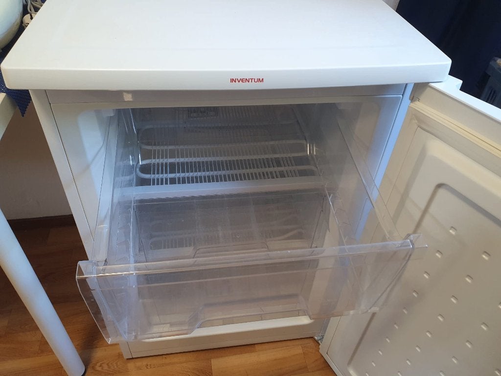 Inventum diepvries VR550 met 3 lades, z.g.a.n., Minder dan 60 cm, Zo goed als nieuw, Energieklasse A of zuiniger, Vrijstaand