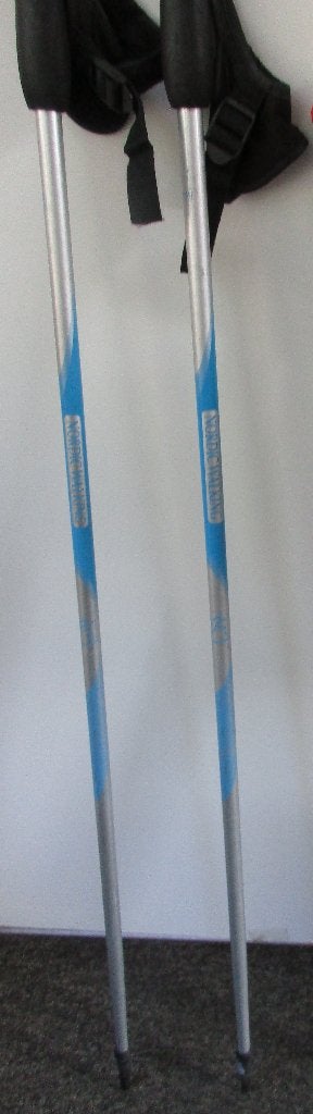 Nordic Walking aluminium - 115 cm / 10 reserve voetjes, Ophalen of Verzenden, Verstelbaar, Gebruikt