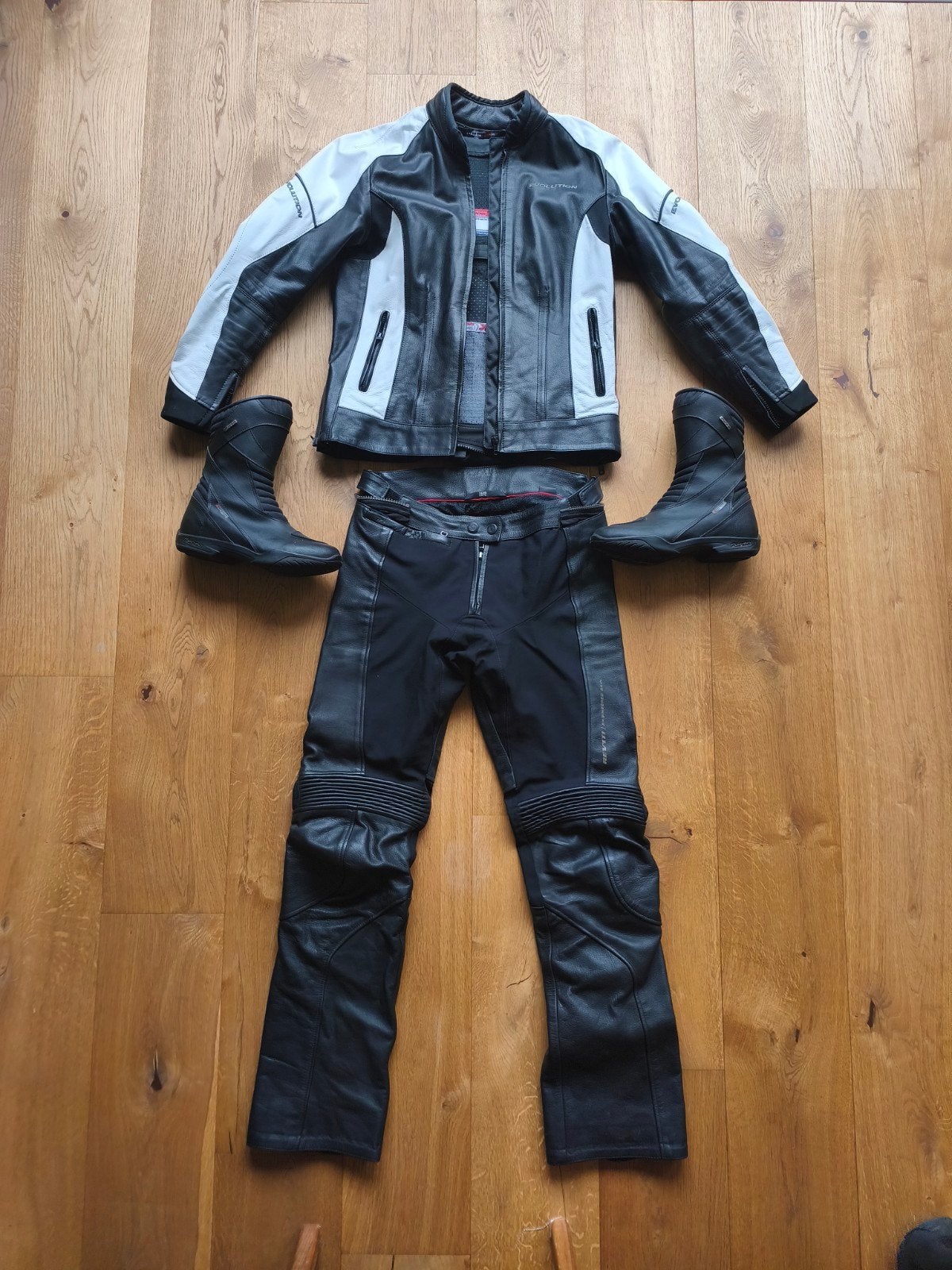 compleet dames motorpak met laarzen en handschoenen maat 38, Motoren, Kleding | Motorkleding, Ophalen of Verzenden, Tweedehands