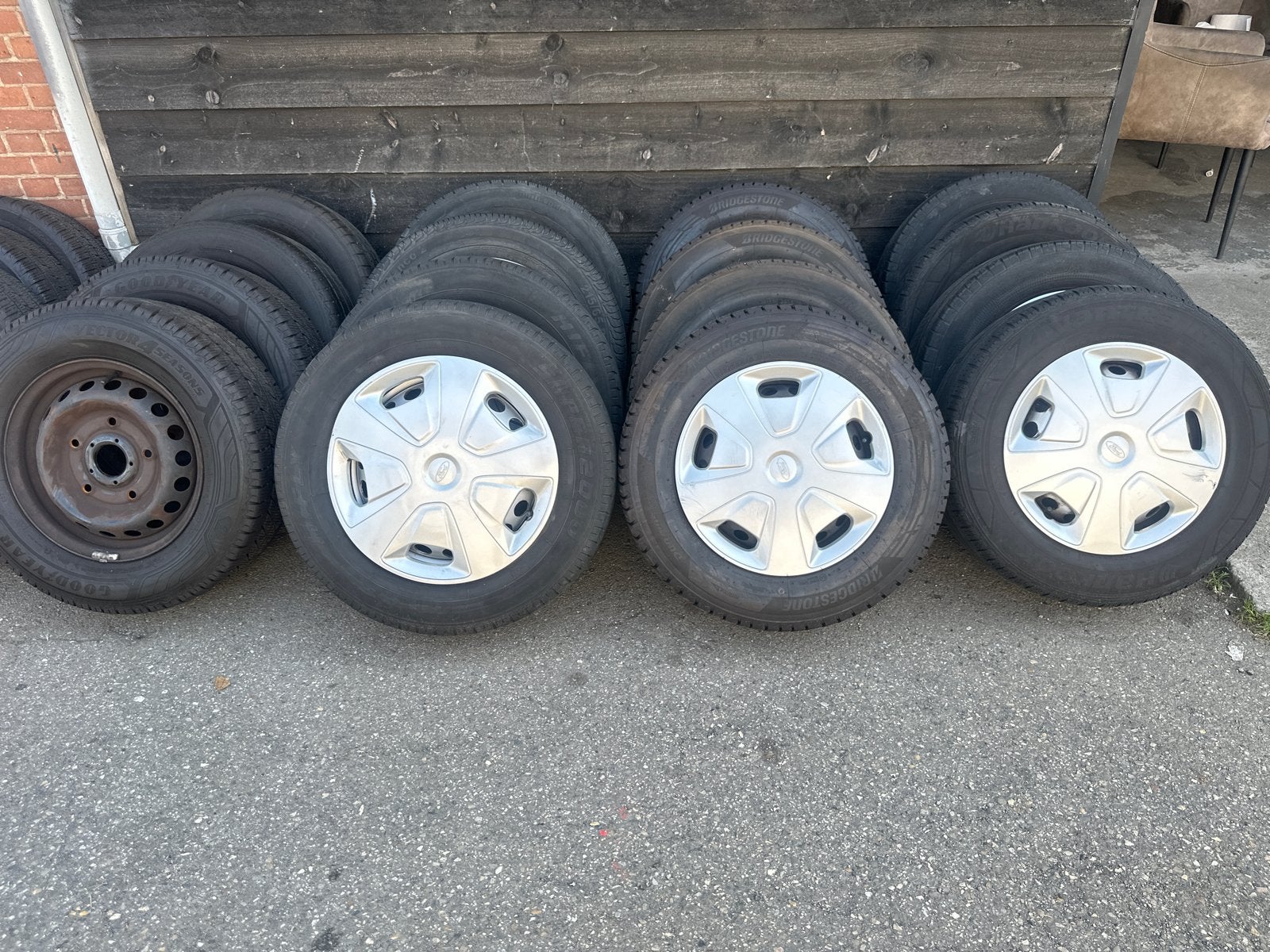 Ford Transit CustomGoodyear 4 season 215/65R15C All-Season, 15 inch, Banden en Velgen, Ophalen of Verzenden, All Season