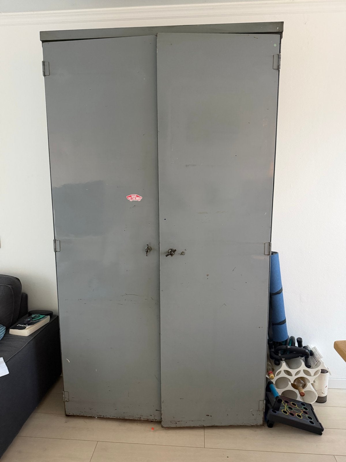 Vintage metalen archiefkast / opbergkast, Huis en Inrichting, Ophalen, Gebruikt