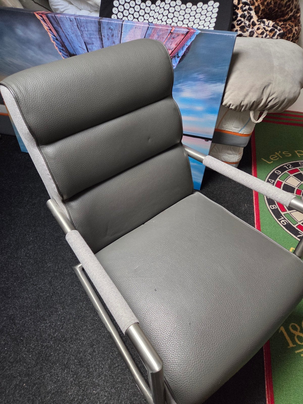 2 mooie stoelen, Huis en Inrichting, Ophalen, 75 tot 100 cm, Zo goed als nieuw, Leer