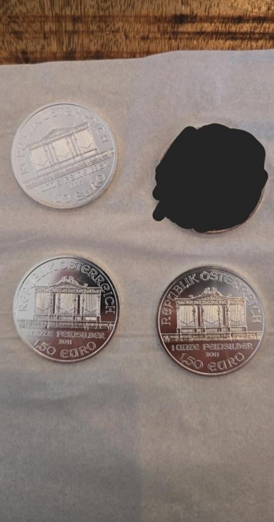 3 oz Wiener Philharmoniker pure 999 zilver, Postzegels en Munten, Edelmetalen en Baren, Ophalen of Verzenden, Zilver