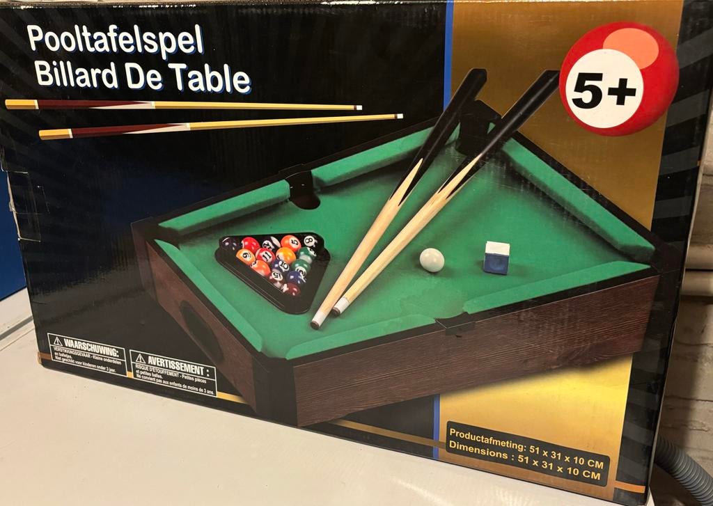 Pooltafelspel, Sport en Fitness, Biljarten en Poolen, Ophalen, Zo goed als nieuw, Pooltafel