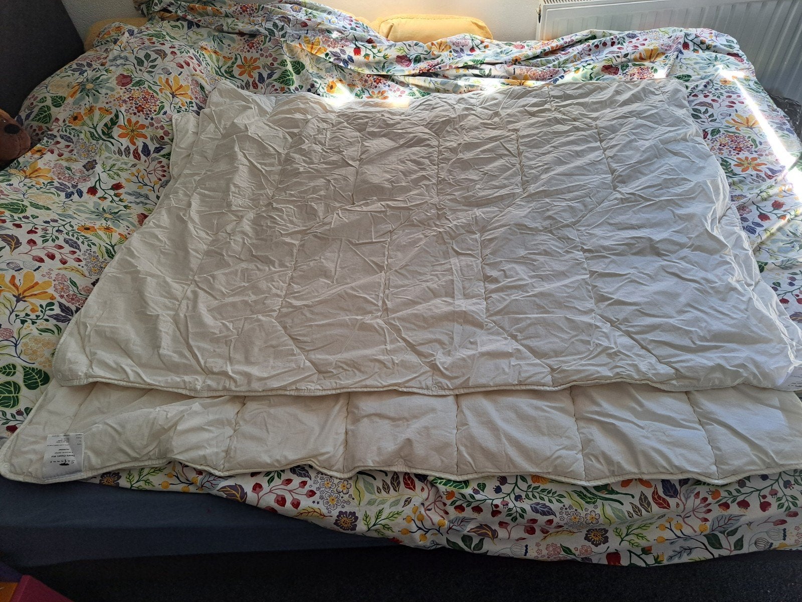 4-seizoenen dekbed 120x150cm puur wol, Ophalen, Tweepersoons, Wit, Deken of Dekbed