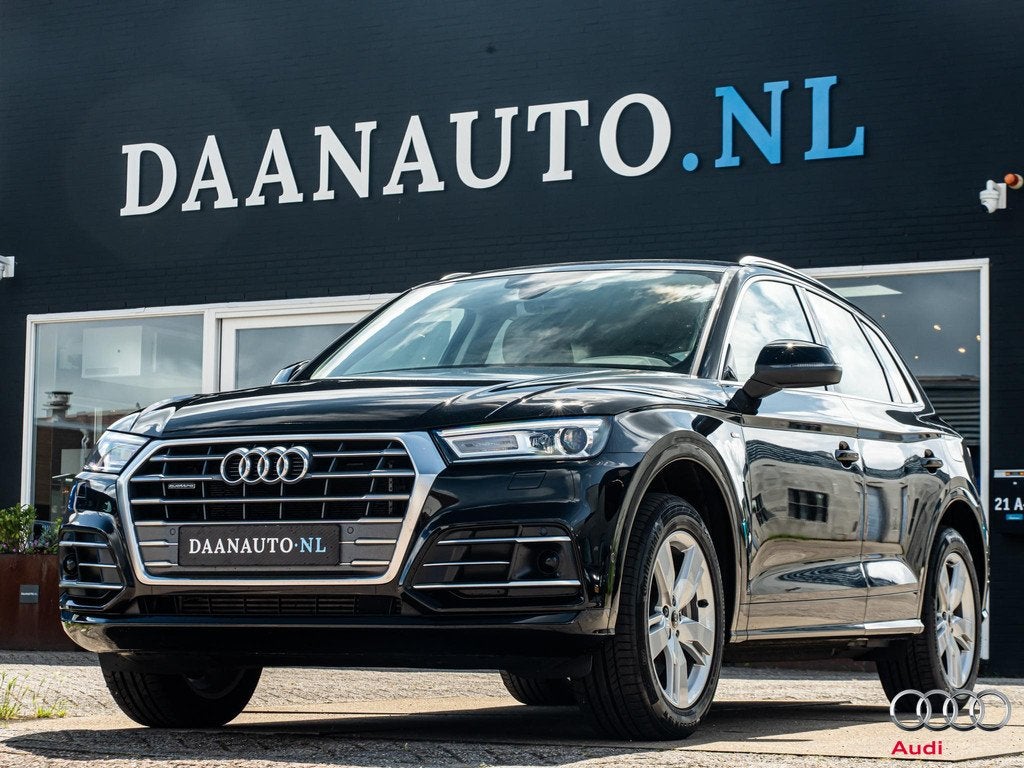 Audi Q5 50 TFSI e quattro S edition S Line Keyless Tour Pakk, Automaat, 4 cilinders, Leder en Stof, Zwart