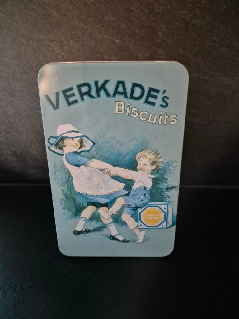 Verkade's biscuits blik, Verzamelen, Blikken, Ophalen of Verzenden, Gebruikt, Koek(jes), Verkade