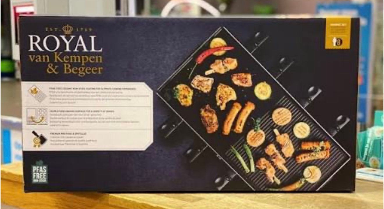 Luxe Royal Kempen & Begeer Gourmetstel - 8 pers. z.g.a.n., Ophalen of Verzenden, Zo goed als nieuw, 8 personen of meer
