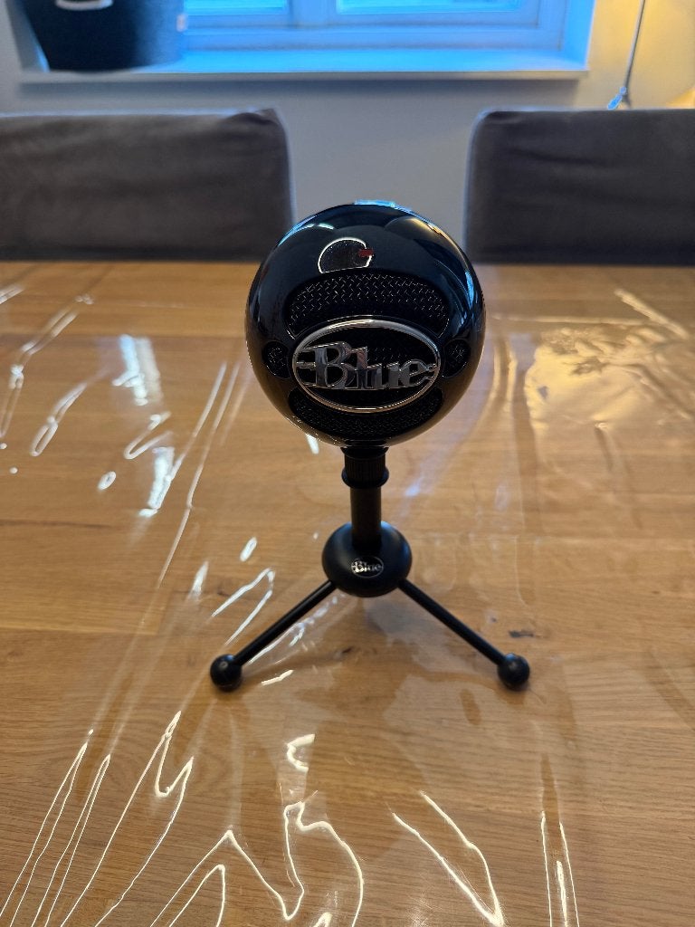 Blue Snowball USB microfoon zwart + statief en kabel, Ophalen of Verzenden, Gebruikt, Studiomicrofoon