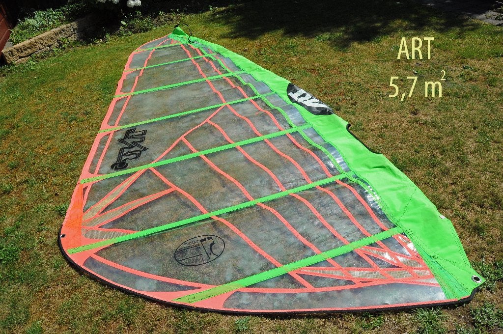 Windsurfzeil 5,7 m2 ART, Ophalen, 5 tot 6.5 m², Zeil, Gebruikt