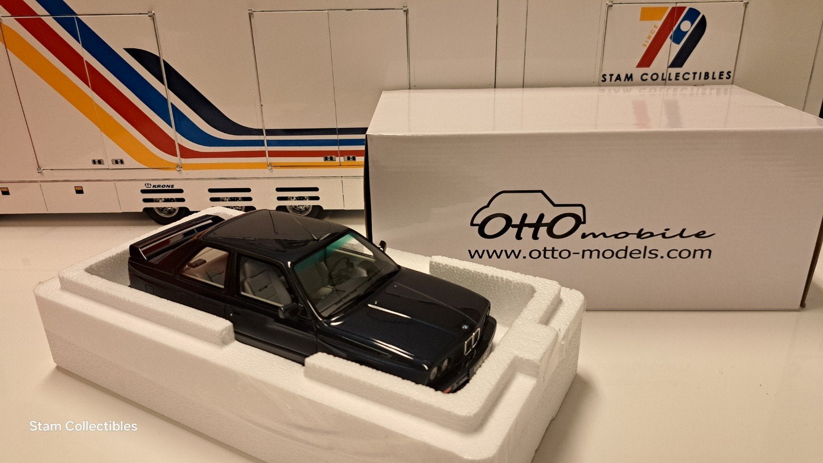 Otto Mobile BMW M3 E30 Europameister Black, OttOMobile, Auto, Ophalen of Verzenden, W
