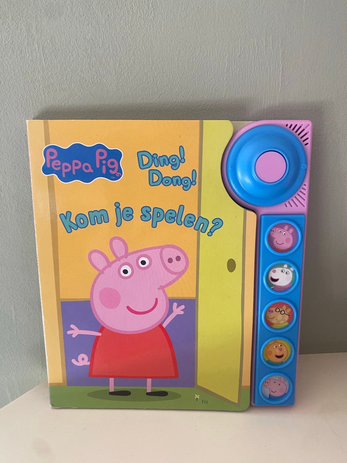 Peppa Pig Ding! Dong! Kom je spelen? Geluidenboek, Ophalen of Verzenden, Gebruikt, Overige typen, Met geluid