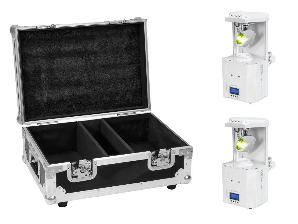EUROLITE Set 2x LED TSL-350 Scan COB white + Flightcase, Geluidgestuurd, ., Nieuw, Ophalen of Verzenden