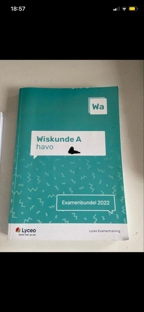 Examenbundel Wiskunde A Havo 2022, Boeken, Ophalen of Verzenden, Beta, Zo goed als nieuw, MBO