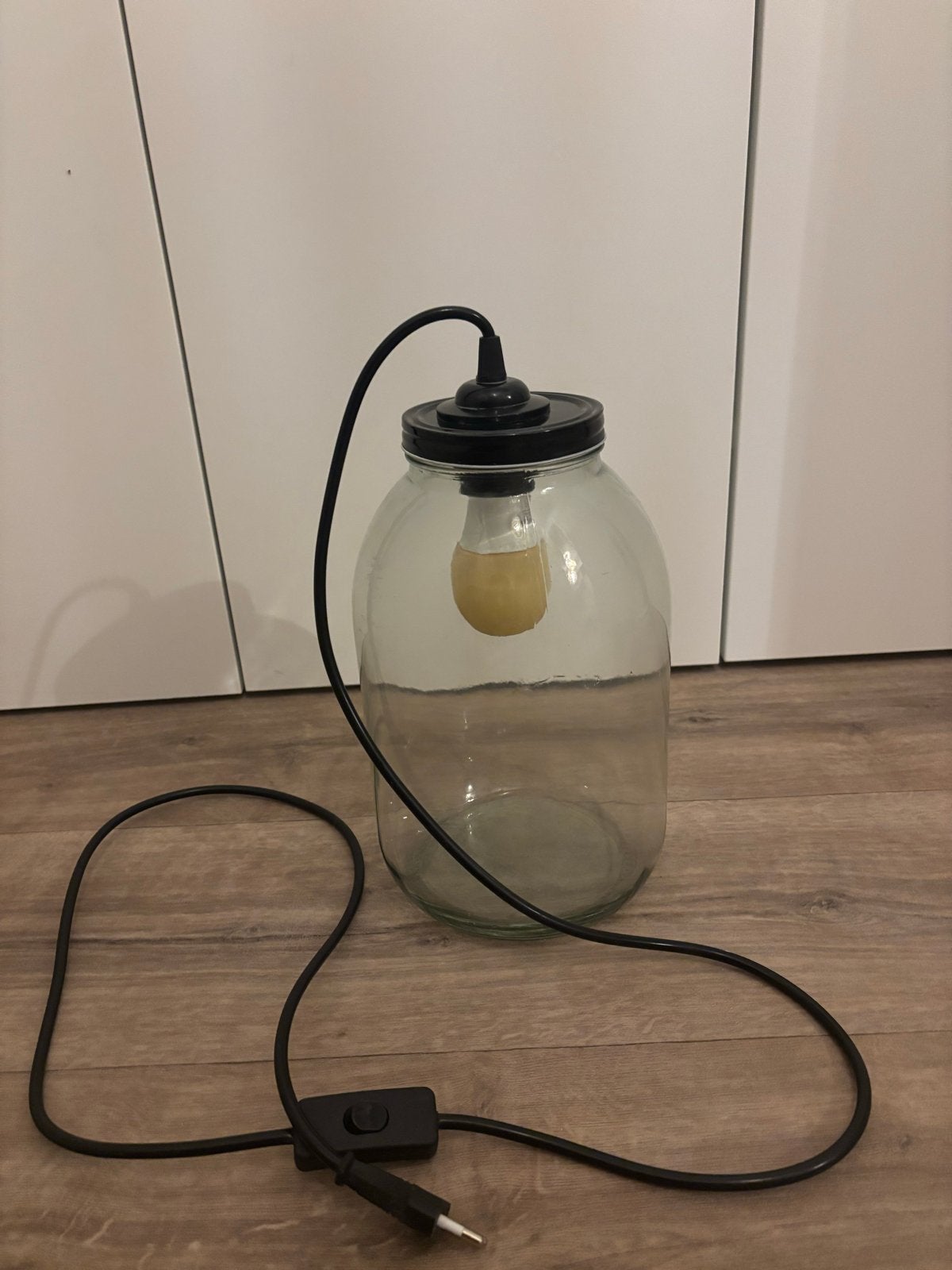 Glazen pot lamp, Met schakelaar, Philips, Meerkleurig, Zo goed als nieuw