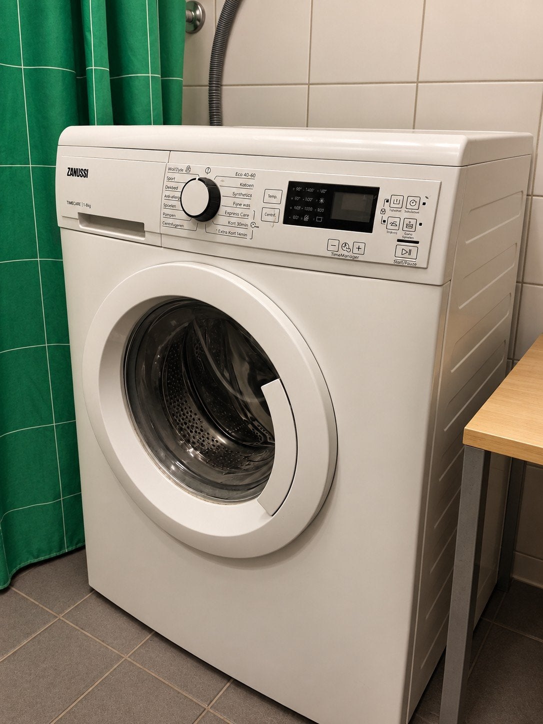 Zanussi TimeCare 7kg Wasmachine, Witgoed en Apparatuur, Ophalen, Gebruikt, Voorlader, Kort programma