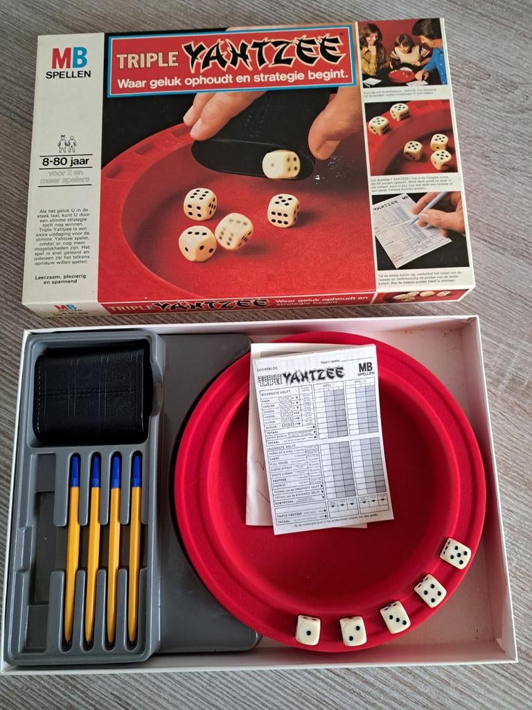 Yahtzee triple, Ophalen of Verzenden, Zo goed als nieuw