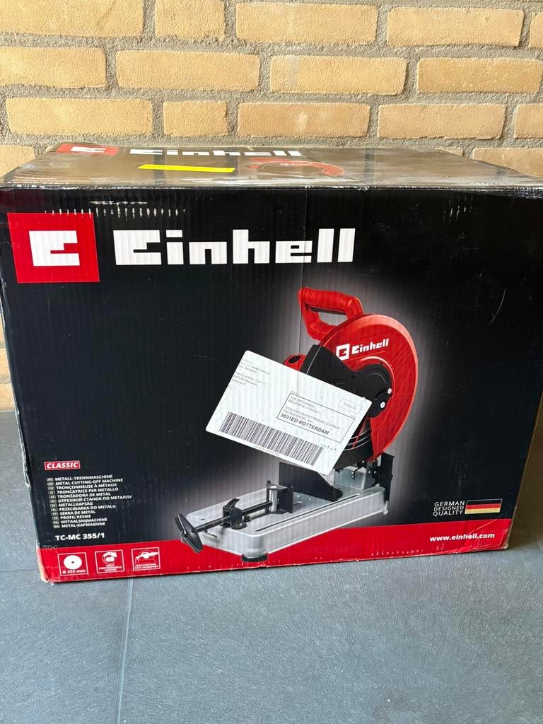 Einhell metaalzaag, Doe-het-zelf en Verbouw, Ophalen, Zo goed als nieuw, Minder dan 700 watt, Haakse handslijpmachine