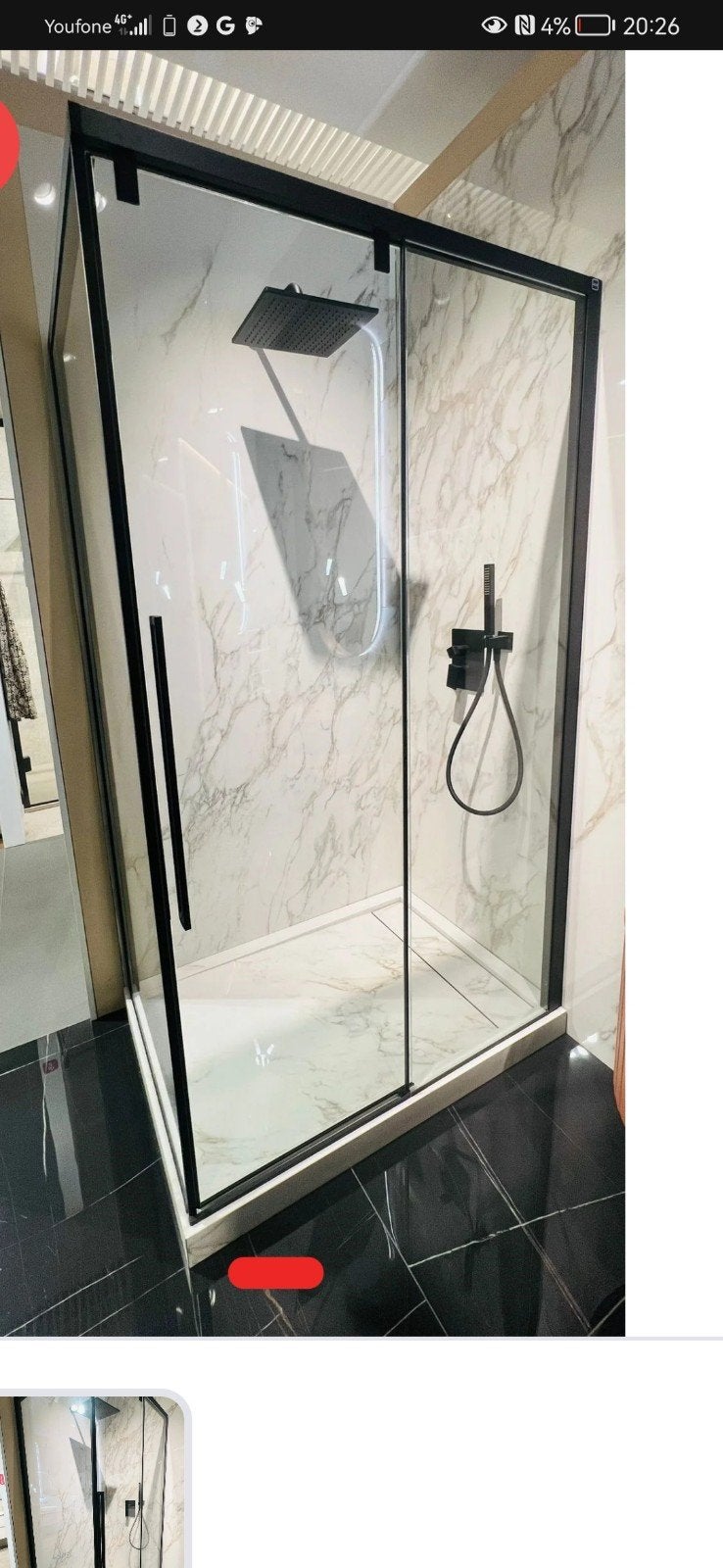 Douchecabine Samo Acrux 120x90 cm, Ophalen of Verzenden, Nieuw, Glas, Douche