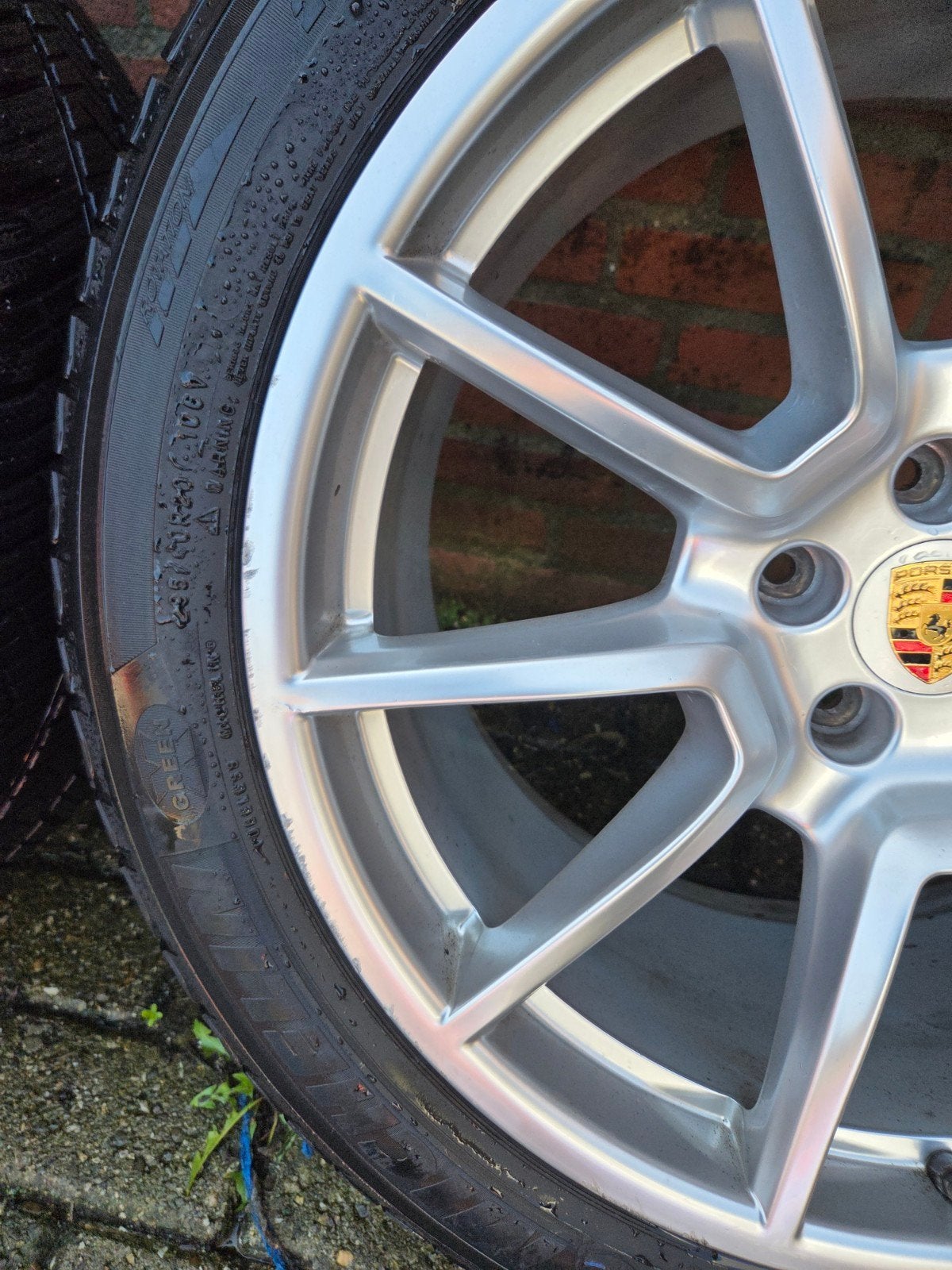 Porsche 20 inch velgen met Michelin winterbanden, Auto-onderdelen, Gebruikt, Banden en Velgen, Personenwagen, 20 inch