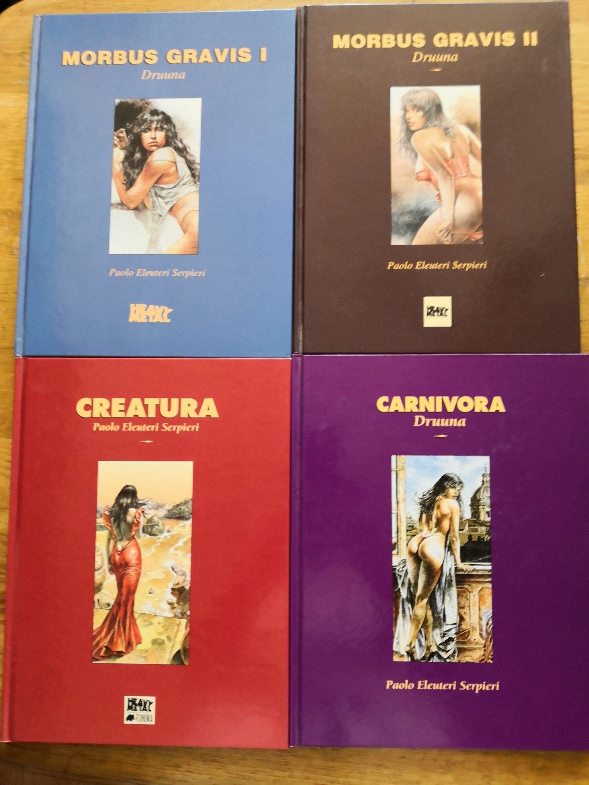 Serpieri - Druuna 1 t/m 4 (engels), Gelezen, Paolo Eleuteri Serpieri, Ophalen of Verzenden, Meerdere stripboeken
