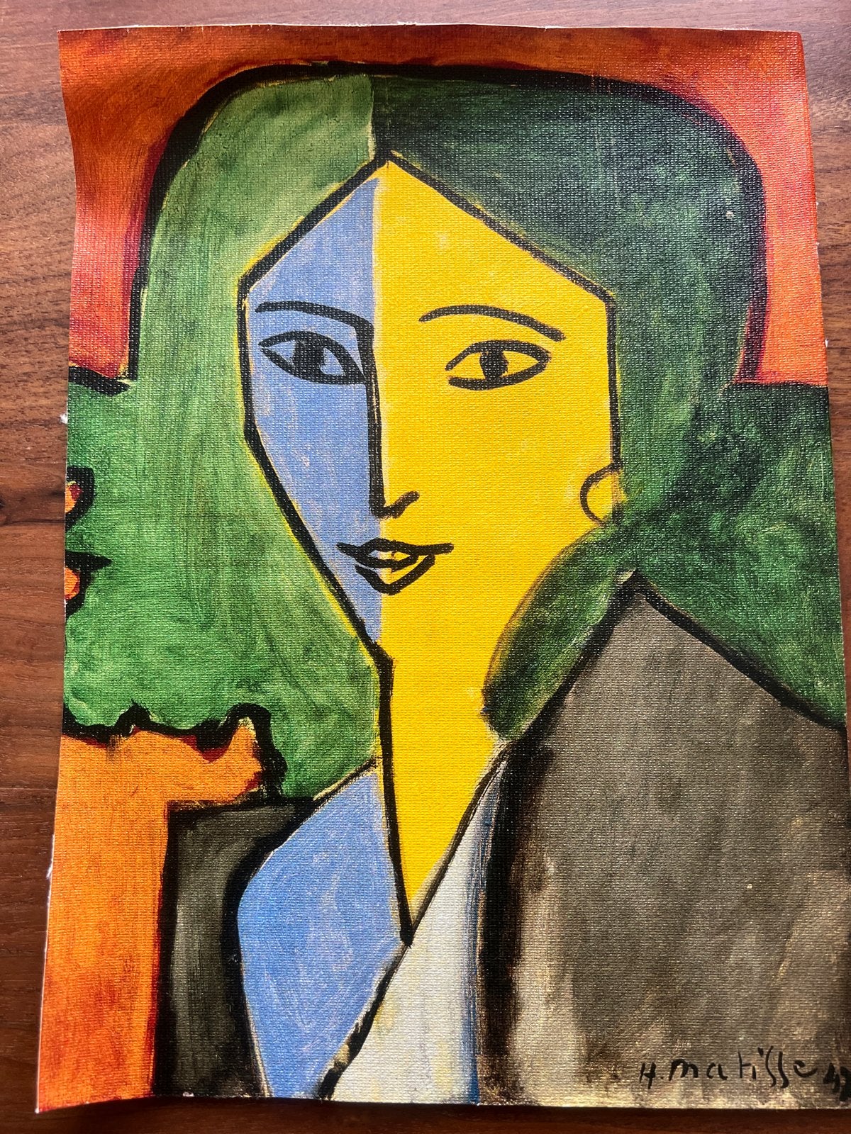 Matisse Henri - Portret van Lydia Delectorskaya 1947, Zeefdruk, Ophalen of Verzenden, Gesigneerd, Portret