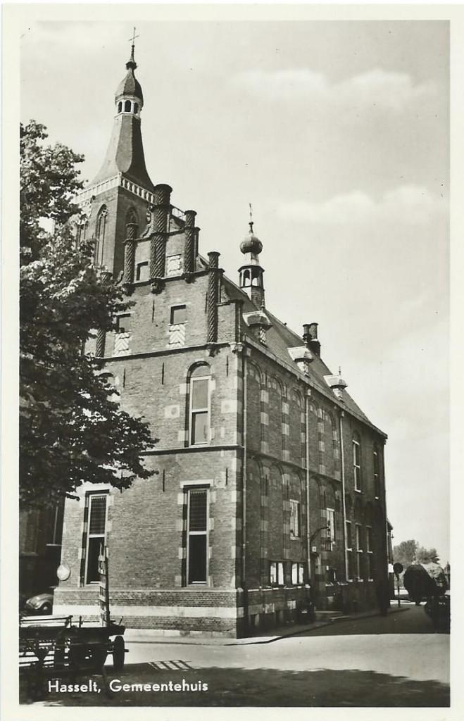 Ansichtkaart HASSELT   Gemeentehuis, Verzenden, Ongelopen, Overijssel