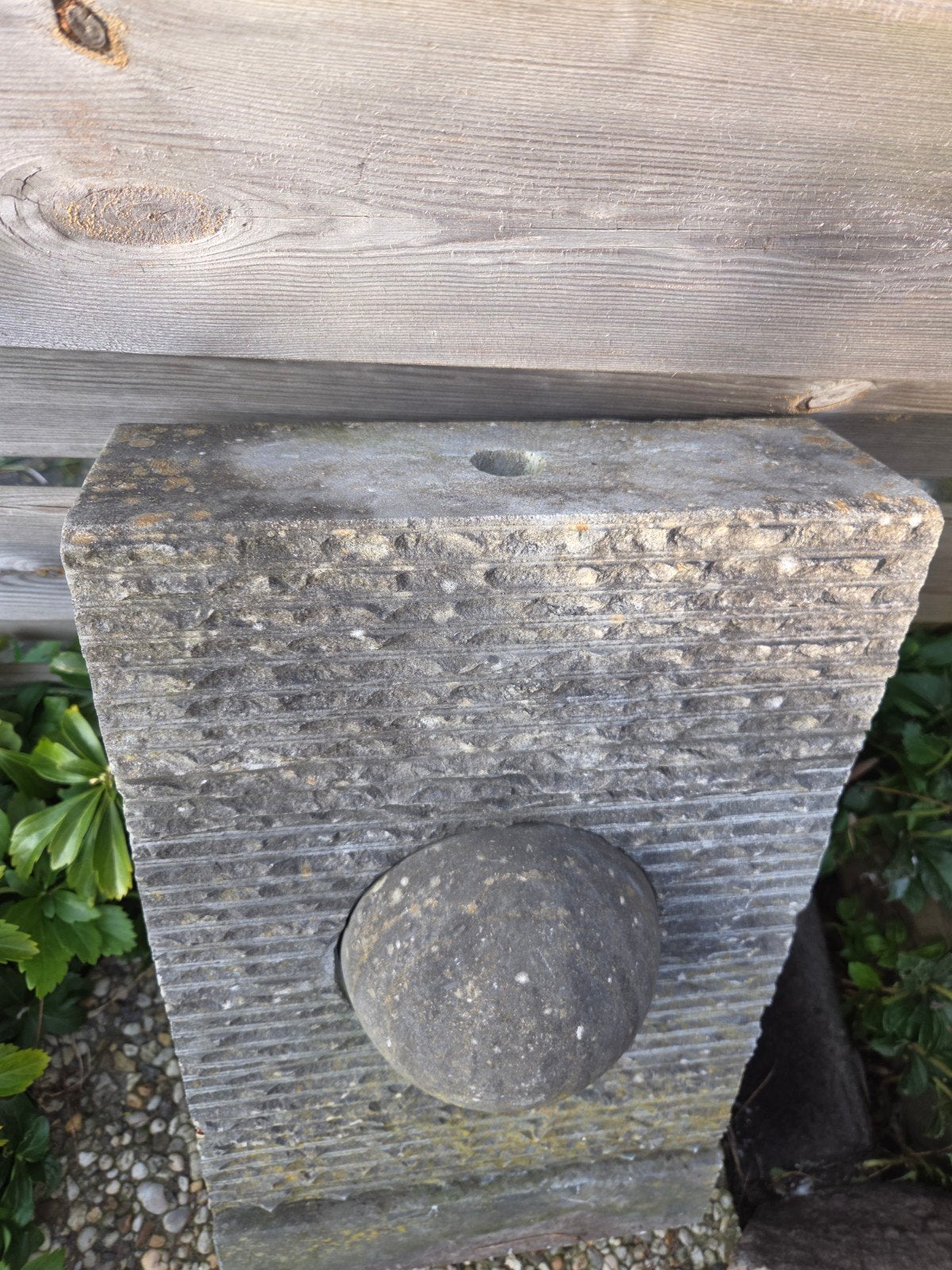 Basaltstenen tuin/waterornament, Tuin en Terras, Waterpartijen en Fonteinen, Ophalen, Beton, Waterornament