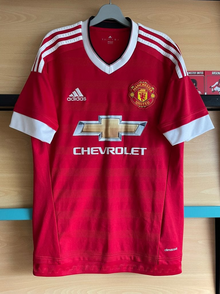 Manchester United Adidas Voetbalshirt Rood Maat S 15/16 Home, Ophalen of Verzenden, Zo goed als nieuw, Adidas, Voetbal