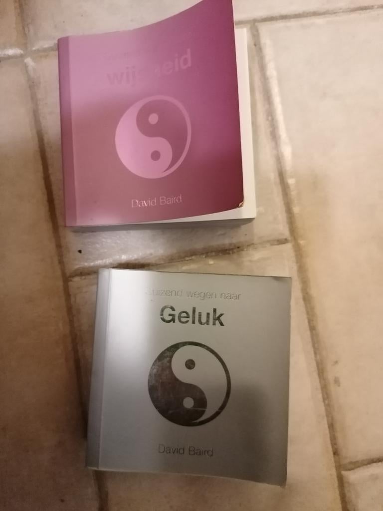 2x David Baird: Wijsheid & Geluk (Yin Yang), Boeken, Gelezen, Ophalen of Verzenden, Spiritualiteit algemeen, Verhaal of Roman
