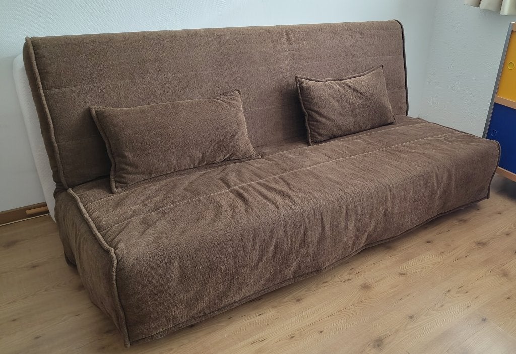 Ikea Beddinge Slaapbank, Huis en Inrichting, Ophalen, Gebruikt, Bruin, Tweepersoons