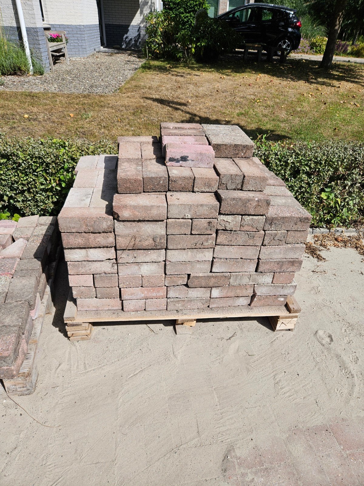 Gratis betonklinkers, Ophalen, Gebruikt, Klinkers, 5 tot 10 m²