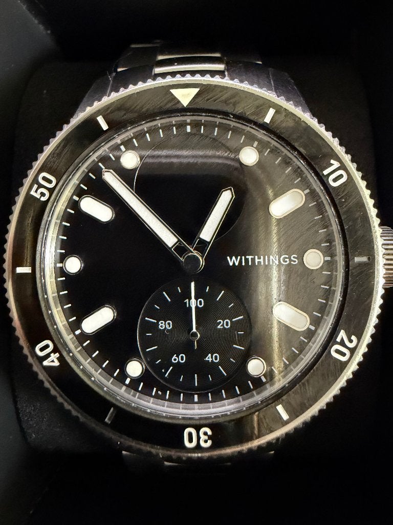 Withings ScanWatch Nova 42 mm – zwarte wijzerplaat, Gebruikt, Withings, Zwart, Ophalen of Verzenden