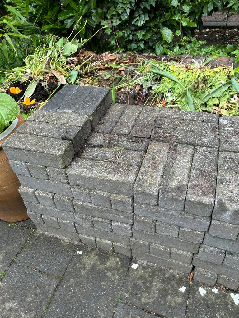 Straatstenen, Tuin en Terras, Tegels en Klinkers, Ophalen, Gebruikt, Klinkers, Minder dan 5 m²