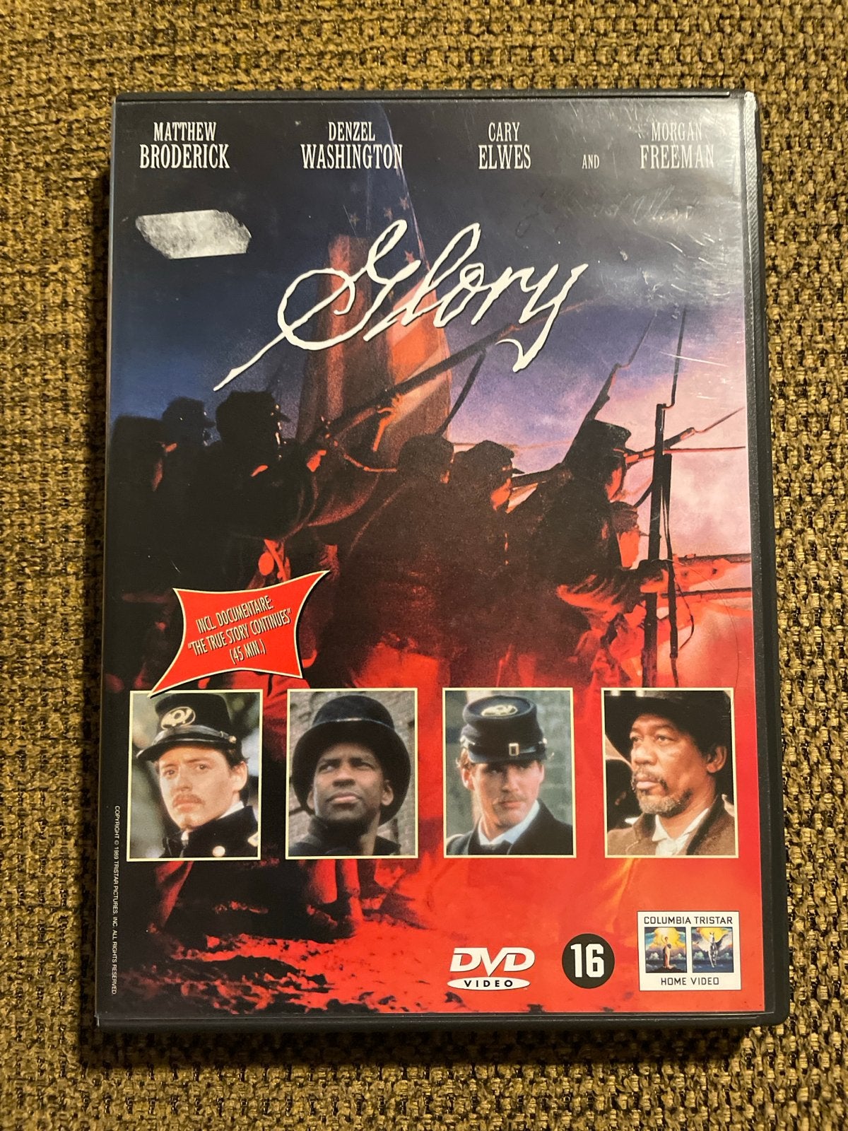 Glory dvd - Historisch drama met Denzel Washington, Cd's en Dvd's, Vanaf 16 jaar, Historisch of Kostuumdrama, Nederlands, Ophalen of Verzenden