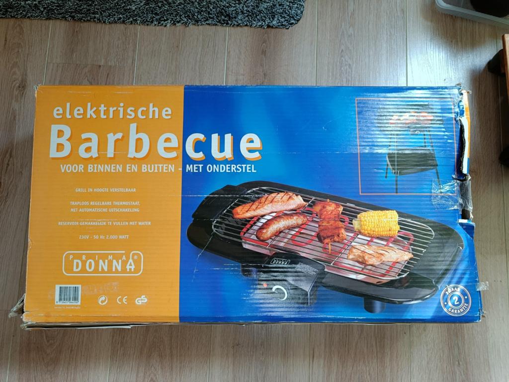 Elektrische Barbecue met Onderstel - Binnen & Buiten, Tuin en Terras, Elektrische barbecues, Nieuw, Ophalen of Verzenden
