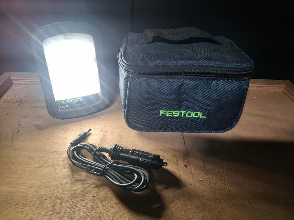 Festool KAL II lamp met ingebouwde accu en oplader, Ophalen of Verzenden, Gebruikt, Minder dan 50 watt, Lamp