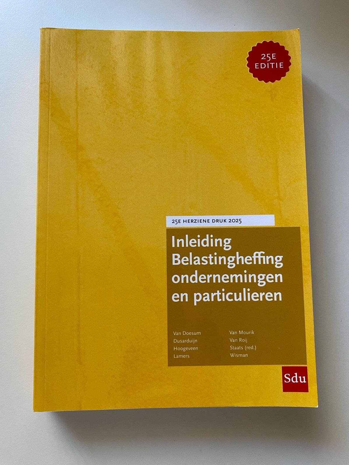 Inleiding Belastingheffing ondernemingen en particulieren, Verzenden, Gamma, Zo goed als nieuw, WO