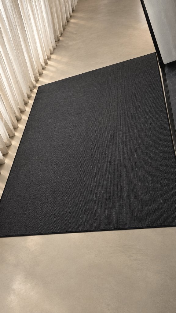 karpet, Ophalen, Zwart, 150 tot 200 cm, Rechthoekig