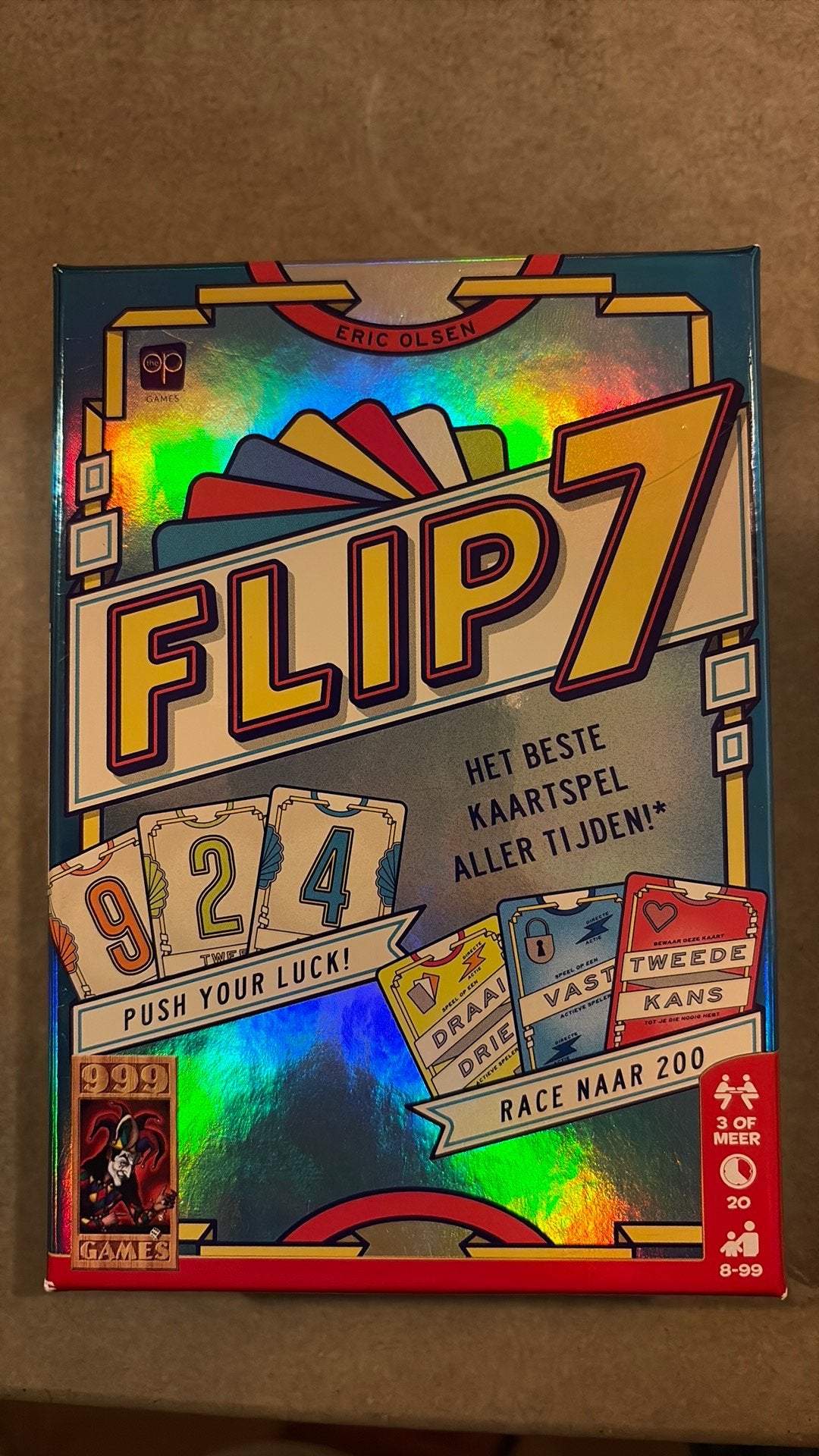 Flip7 kaartspel van 999games. zo goed als nieuw, Ophalen of Verzenden, Zo goed als nieuw