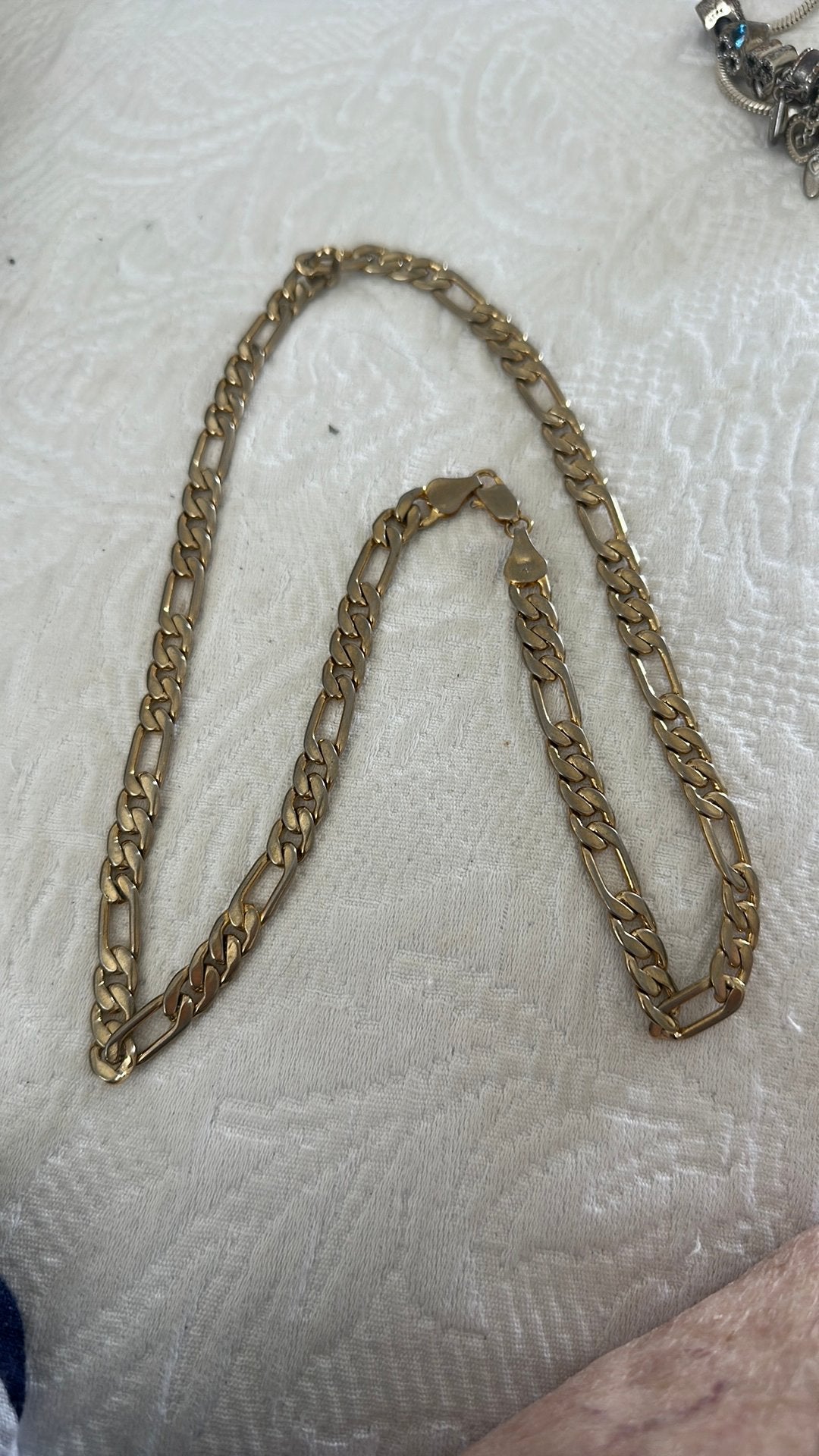 Goudkleurige ketting  heren kgp, Sieraden, Tassen en Uiterlijk, Ophalen of Verzenden, Zo goed als nieuw, Goud, Overige materialen
