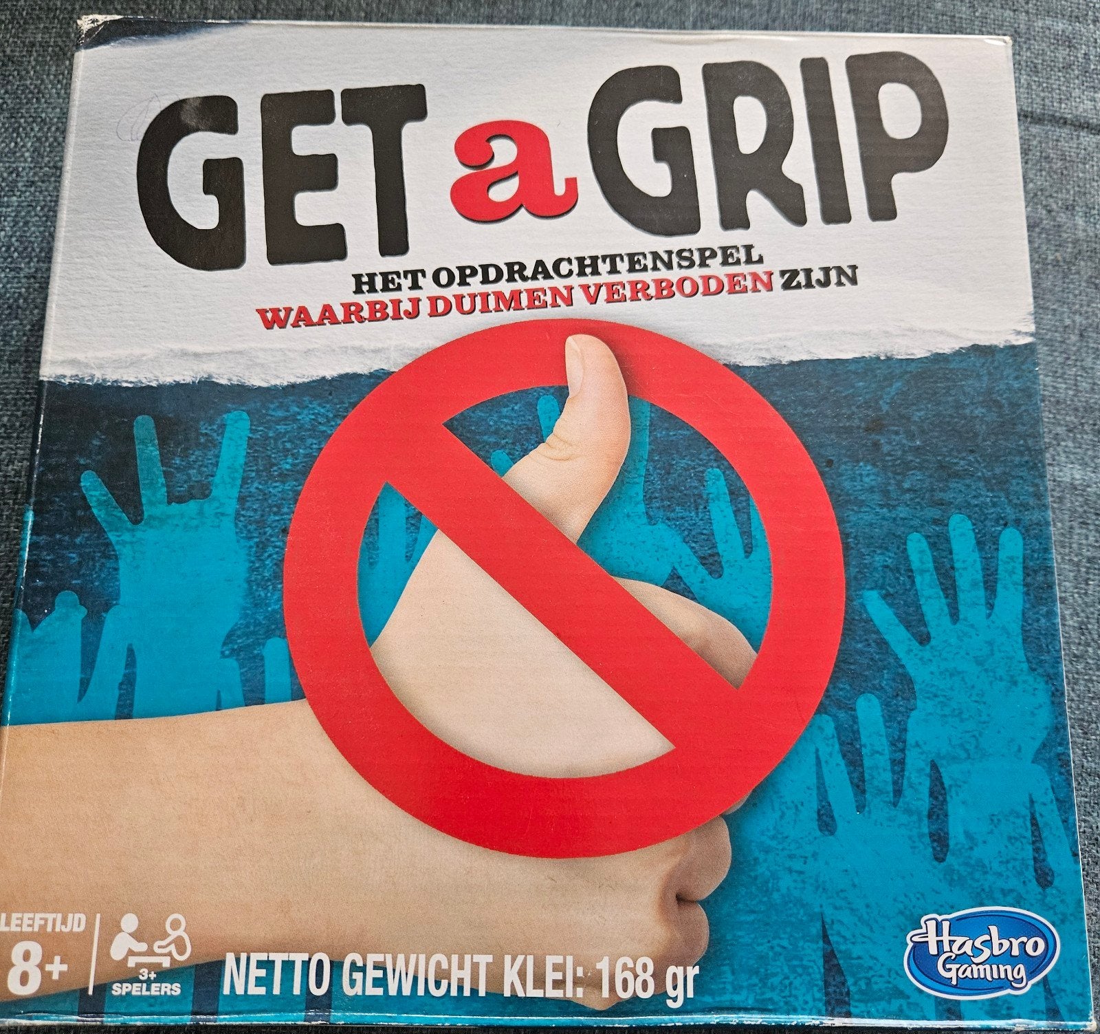Get a Grip: Het Opdrachtenspel - Duimen Verboden!, Hobby en Vrije tijd, Drie of vier spelers, Ophalen of Verzenden, Gebruikt, Hasbro Gaming