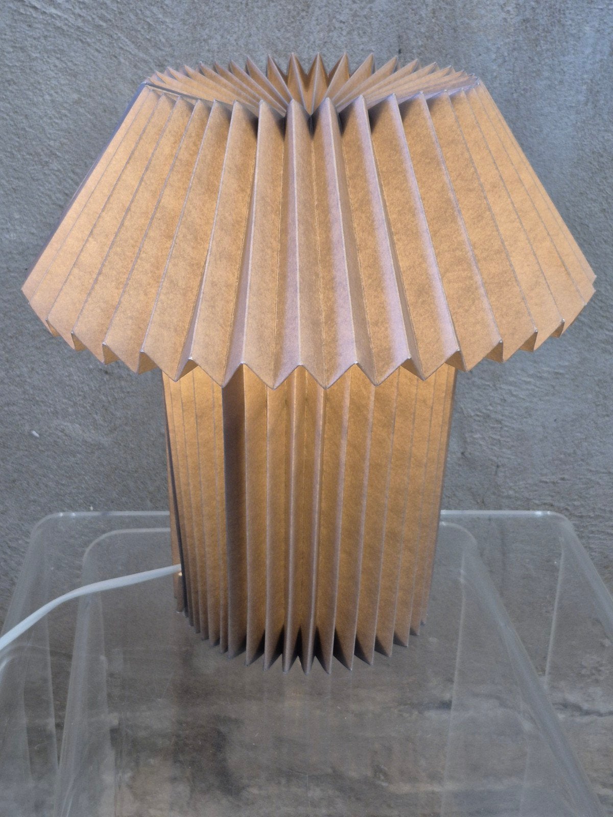 Plissé papieren lamp mushroom H&M home grijs, Ophalen of Verzenden, Gebruikt