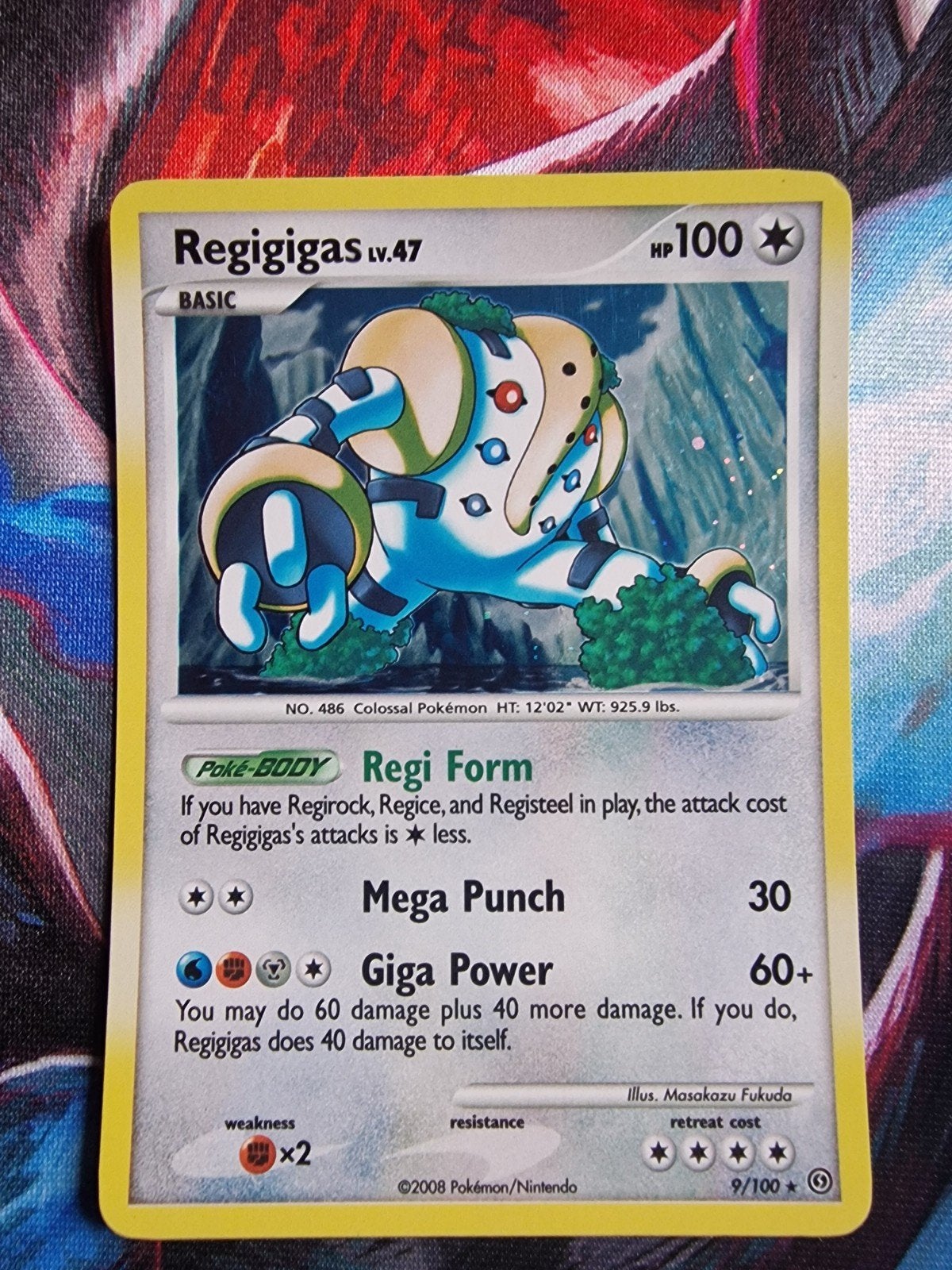 Regigigas LV.47 Pokémon kaart - 9/100 - Zeer goede staat, Ophalen of Verzenden, Zo goed als nieuw, Losse kaart