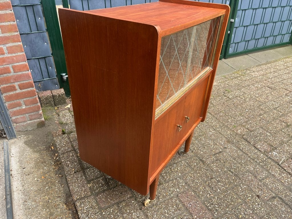 Vitrinekast Vintage Mid-Century, Ophalen, Gebruikt, Jaren 60, 50 tot 100 cm