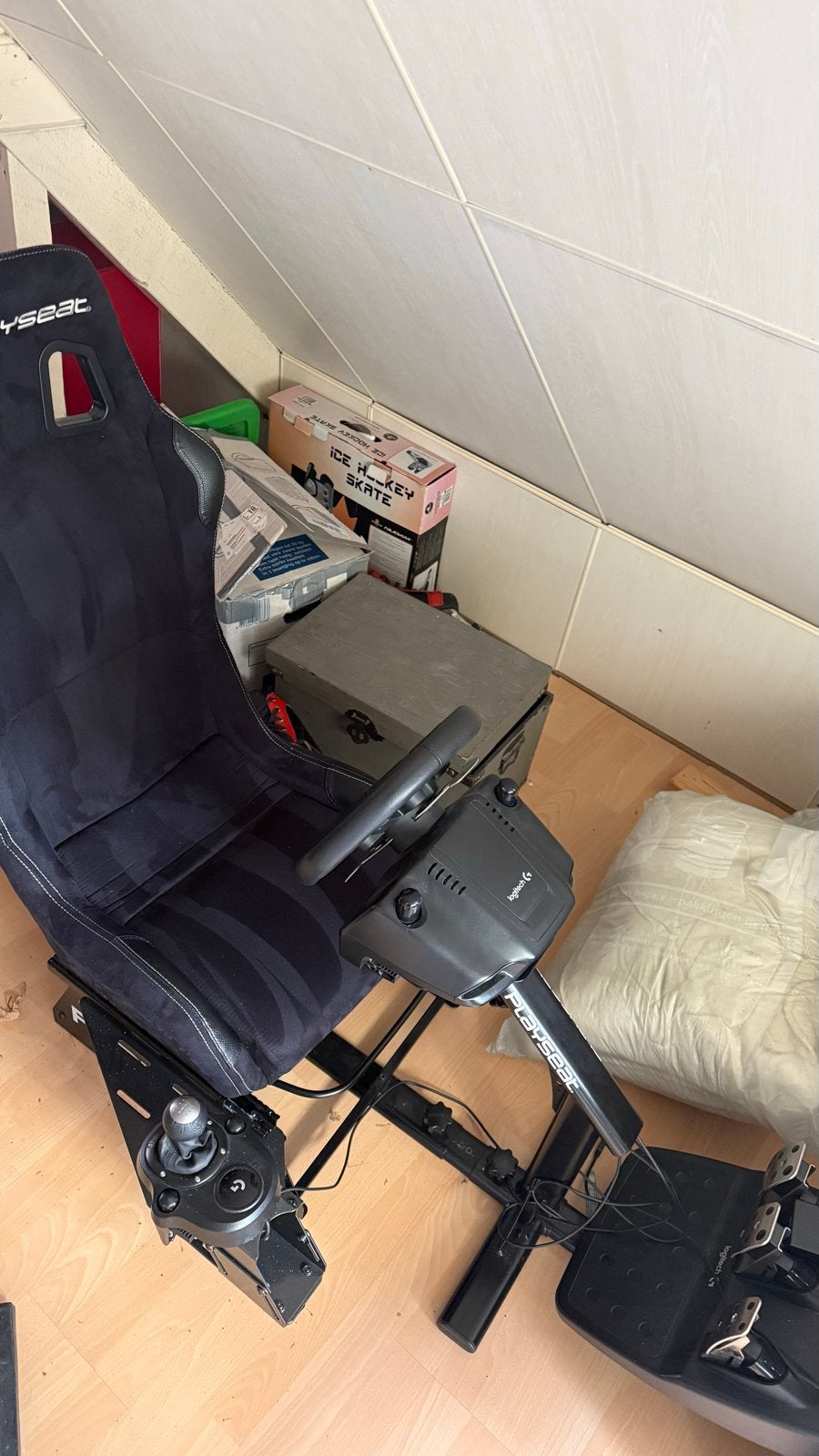 Logitech G29 racestuur met Playseat Evolution, Ophalen, Racestuur, Gebruikt, Force feedback